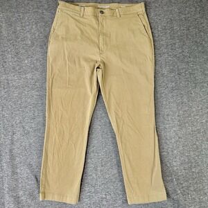 ROUNDTREE & YORKE Stewart Chino Pants Mens Size 36x30‎ Khaki Classic Preppy
